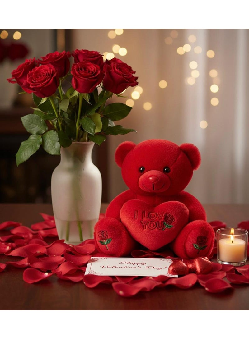 Toyland Plush Teddy Bear 50 CM with “I Love You” Heart, Romantic Gift - Image 3